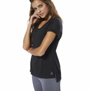 Reebok WOR Supremium Detail T Shirt Damen - Schwarz - DE 716-FQL